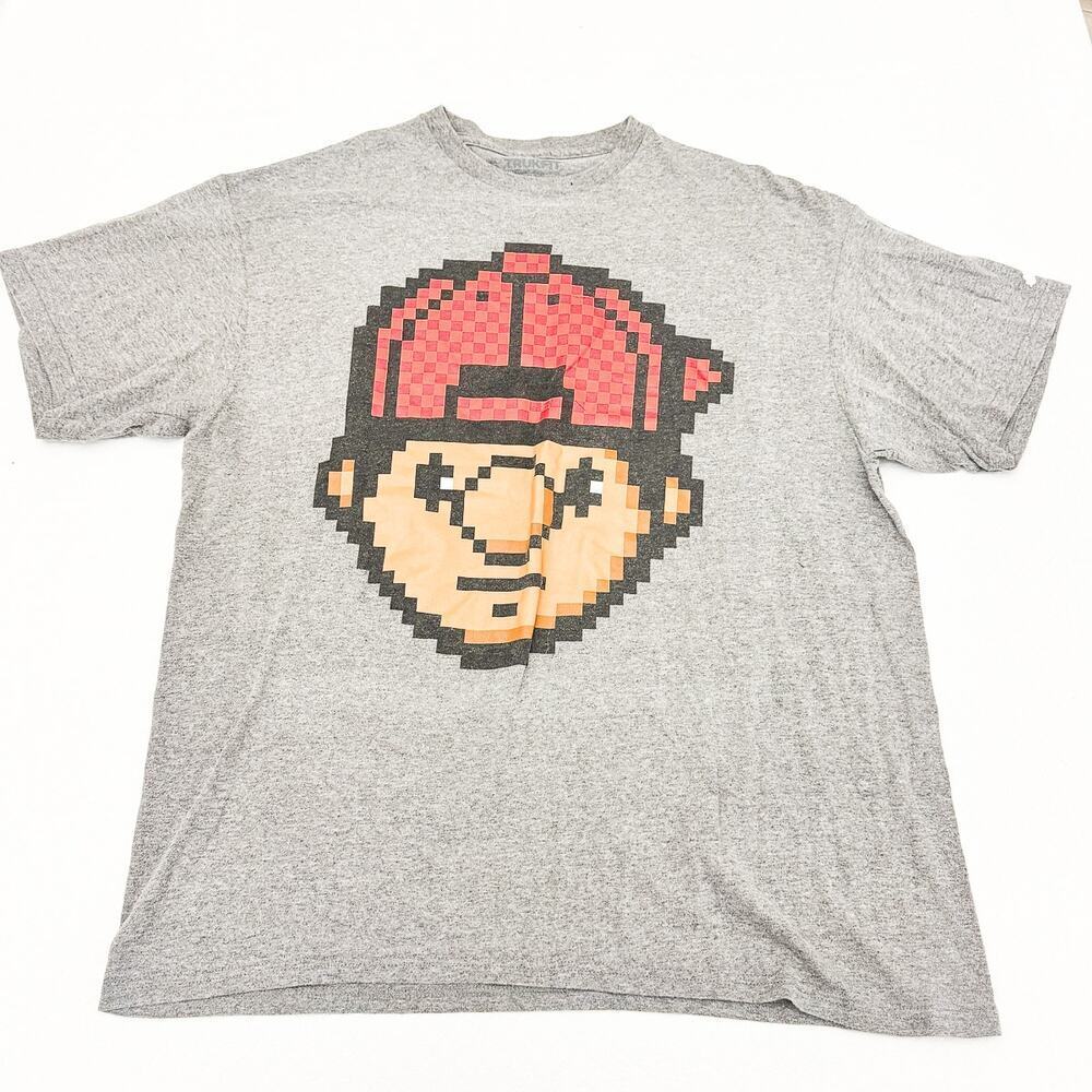 Truckfit Vintage Digi Tommy Gray Graphic T-Shirt Size XL